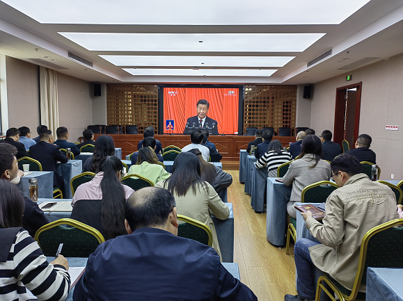 大別山國(guó)投集團(tuán)集中收看黨的二十大開(kāi)幕式